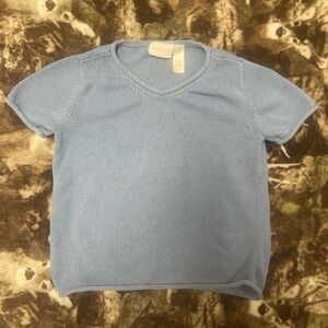 Liz Claiborne Light Blue Short Sleeve Tee